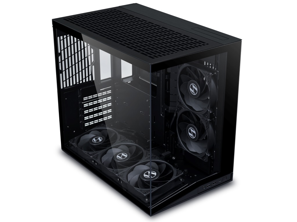 VGAの冷却性能を改善する傾斜ボトムデザイン採用ピラーレスPCケース