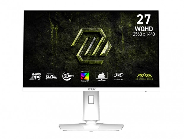 RAPID IPSを採用した320Hz/0.5ms対応の白い27型WQHDゲーミング液晶