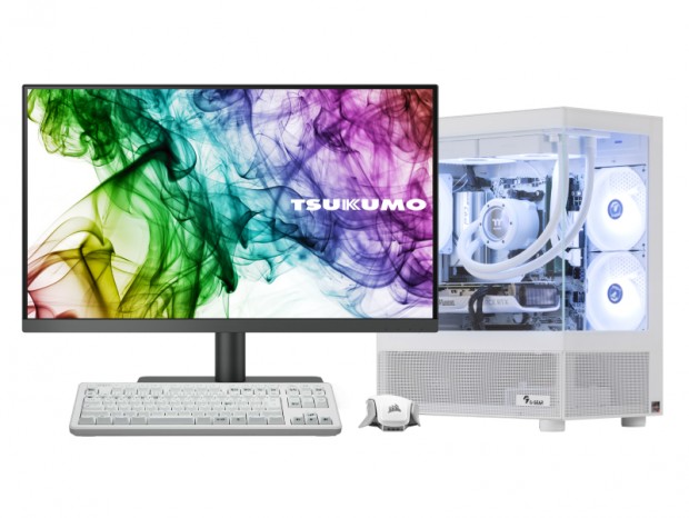 ツクモ「G-GEAR White Edition」にThermaltake製ピラーレスPCケース採用モデル追加