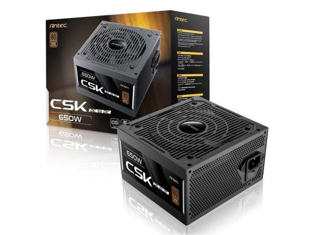 Antec、BRONZE認証取得の直付けエントリー電源「CSK650DC」を9,980円で発売
