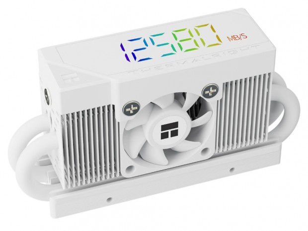 デジタルディスプレイ搭載M.2 SSDクーラー、Thermalright「HR-10 2280 PRO Digital WHITE」