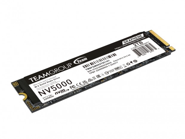最大5,000MB/sでPCIe 4.0対応のNVMe M.2 SSDエントリーモデル、Team「NV5000」