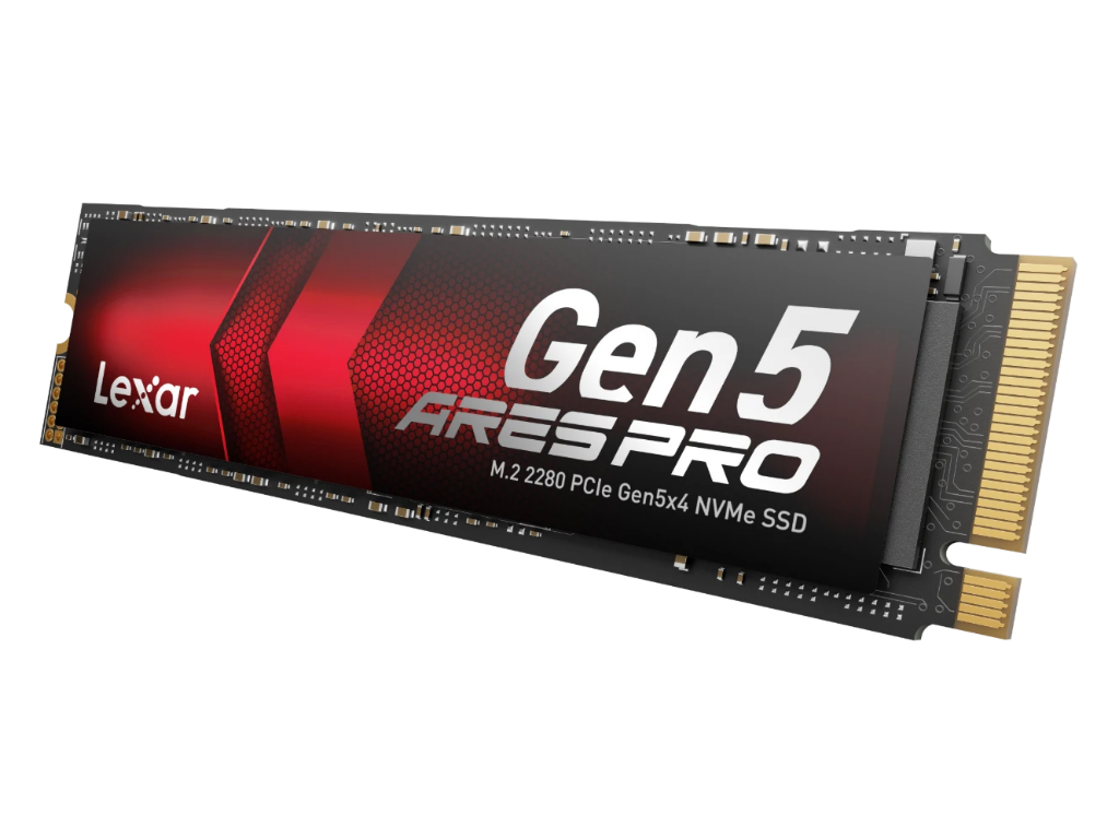 最大14,000MB/sのPCIe 5.0(x4)SSD、Lexar「ARES PRO M.2 2280