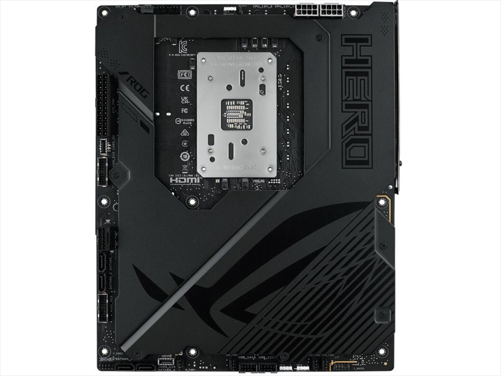 ASUS、AM5向け背面コネクタ対応ハイエンドマザー「ROG CROSSHAIR X870E HERO BTF」を発表 - エルミタージュ秋葉原
