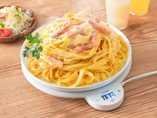 最後の一口までホカホカで食べられる保温プレート、サンコー「フードウォーマーディッシュ」