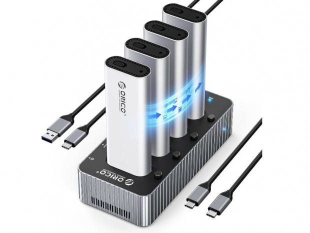 4台のNVMe M.2 SSDを搭載できるUSB4対応クローンスタンドがORICO
