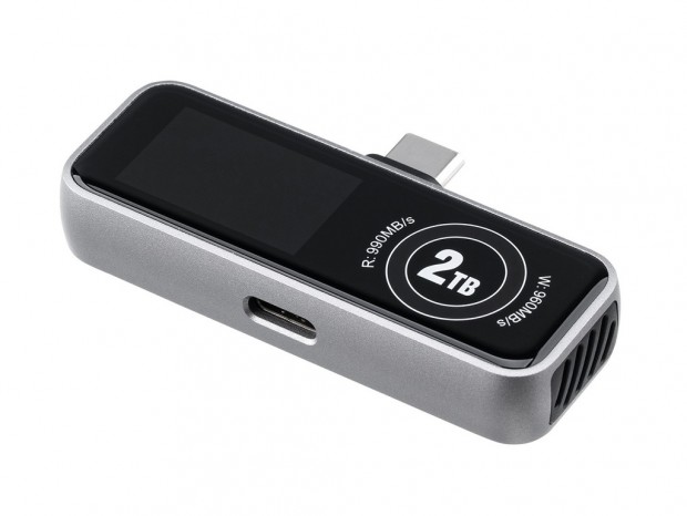 ステータス画面に5つの情報を表示するスマートフォン用SSDがサンワダイレクトから