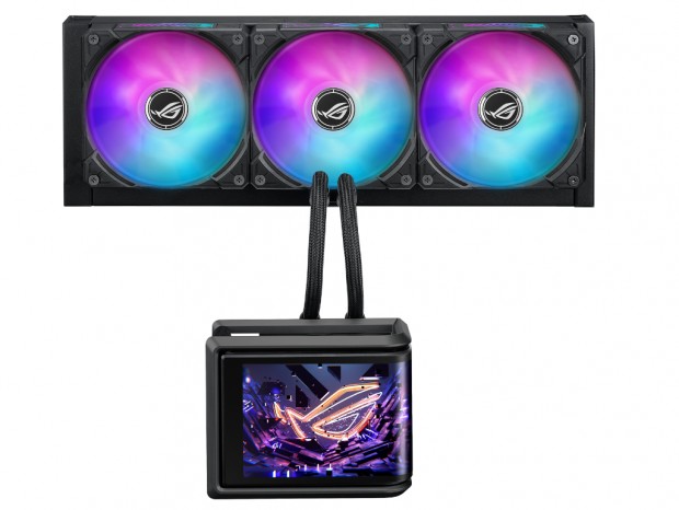 L字型の6.67型AMOLED搭載AIO水冷ユニット、ASUS「ROG RYUO IV SLC 360