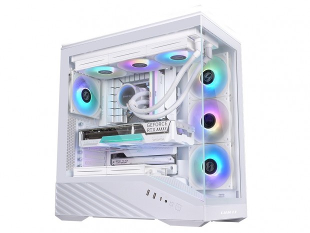 フィギュア展示台付き＆ARGBファン標準装備のピラーレスケース、LIAN LI「Vector V100R」