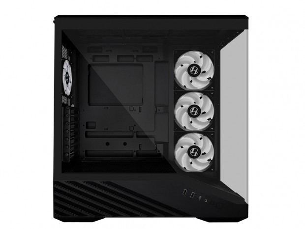 フィギュア展示台付き＆ARGBファン標準装備のピラーレスケース、LIAN LI「Vector V100R」