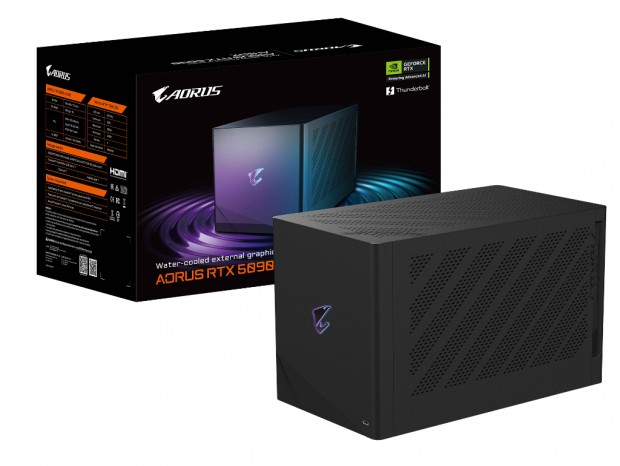 外付けGPUボックスとRX5700XT GeForce RTX 5090搭載のThunderbolt 5外付けGPUボックス