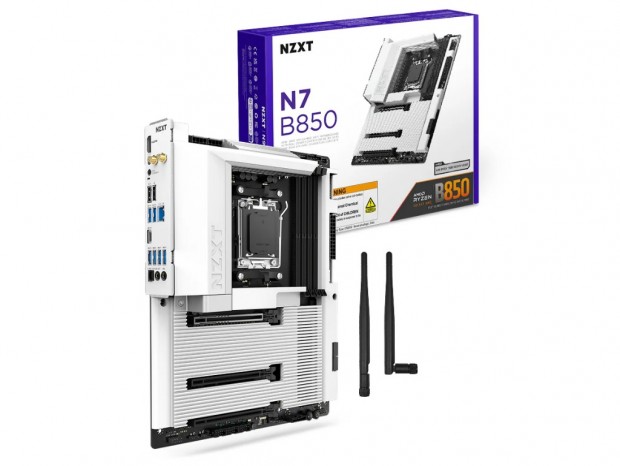 NZXT、フルカバー仕様のゲーミングマザーボードにAMD B850モデル「N7 B850」追加