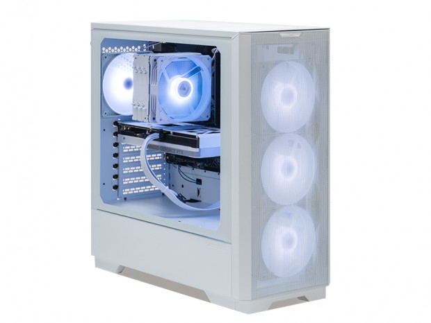 ストーム、フロントメッシュの高エアフローPCケースを採用する白いゲーミングPC「風域」シリーズ計7機種