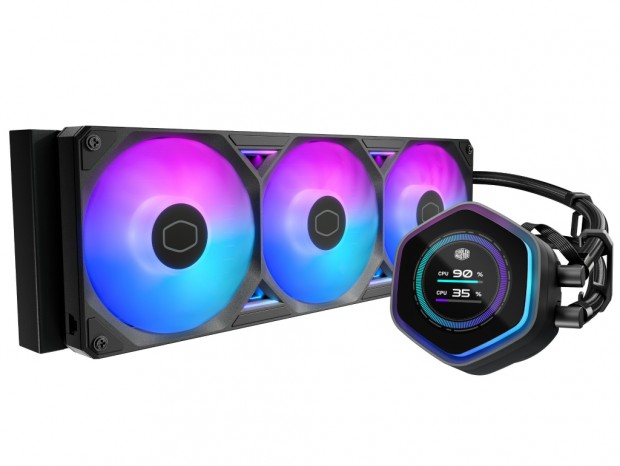 LCD・ピクセルLED・VRMファンが選べるAIO水冷、Cooler Master