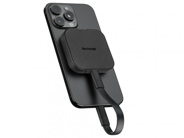 iPhoneに貼り付くMagSafe対応USB4ポータブルSSD、Nextorage「NX-P4MG」シリーズ