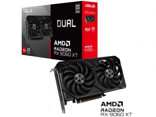 ASUS、デュアルファンクーラーを搭載するOC仕様のRadeon RX 9060 XT