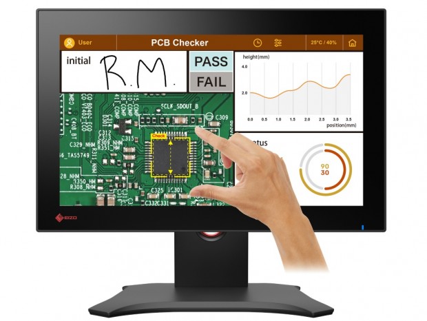 10点マルチタッチ対応の15.6型フルHD液晶ディスプレイ、EIZO「DuraVision FDF1683WT」
