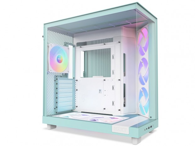 ドスパラ、NZXTコラボピラーレスPCケース「H6 Flow RGB MINT」発売