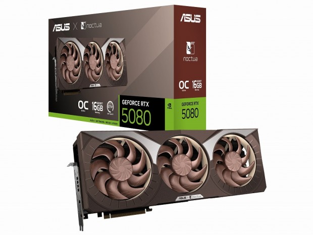 RTX 50シリーズ初のNoctuaコラボモデル「ASUS GeForce RTX 5080 16GB GDDR7 Noctua OC Edition」明日発売