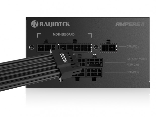 容量1,200Wで奥行き140mmのPLATINUM電源、RAIJINTEK「AMPERE II」シリーズ