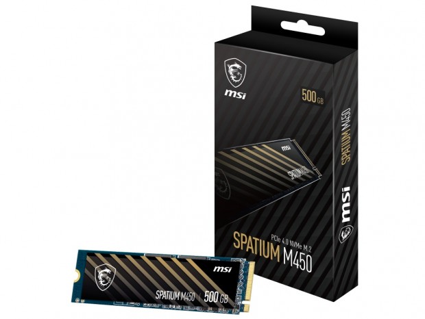MSI、PCIe 4.0に対応するエントリーNVMe M.2 SSD「SPATIUM M450 500GB V1」発売