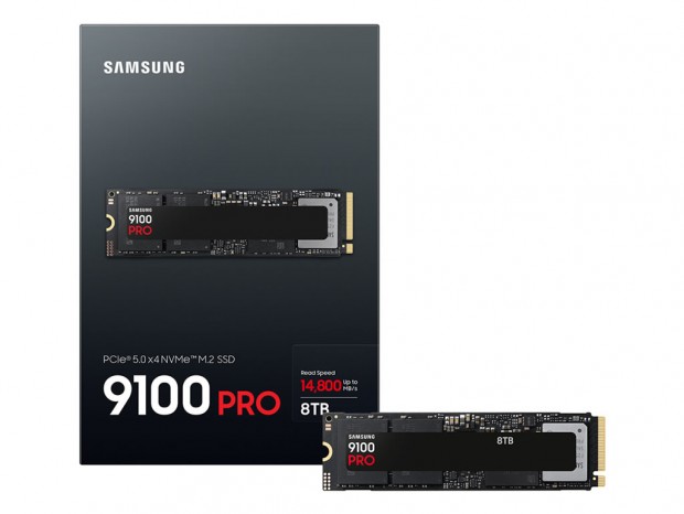 最大14,800MB/sのPCIe 5.0 M.2 SSD、Samsung「9100 PRO」に8TBを追加発売