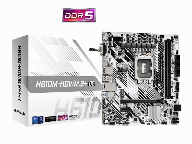 ASRock、Intel H610搭載でDDR5メモリに対応する低価格マザーボード