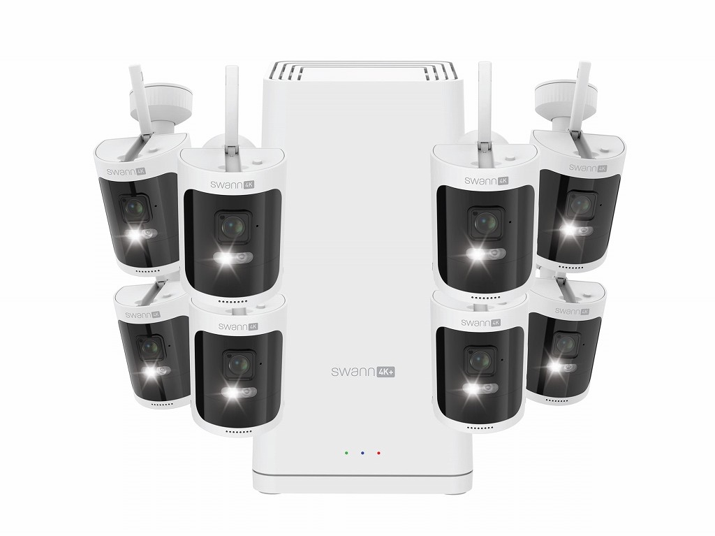 新品 未開封 swann 防犯カメラ 6台セット SWNVK-885806-NF Swann 防犯カメラ 4K 6台セット NVRレコーダー