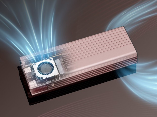 PDパススルー対応の冷却ファン付きM.2 SSDケース、Nextorage「NX-EN1PRO」