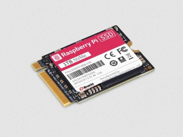 Raspberry Pi 5向けNVMe M.2 SSDに1TBの大容量モデル追加