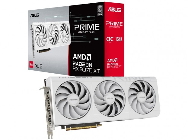 ASUS PRIMEシリーズから白いトリプルファンクーラーを搭載するRadeon