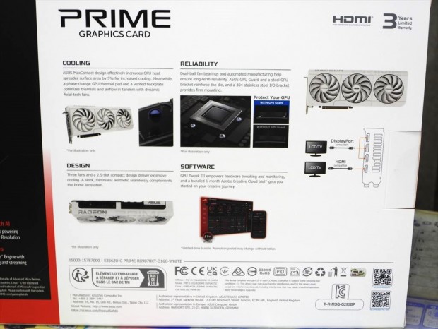 「PRIME-RX9070XT-O16G-WHITE」発売開始