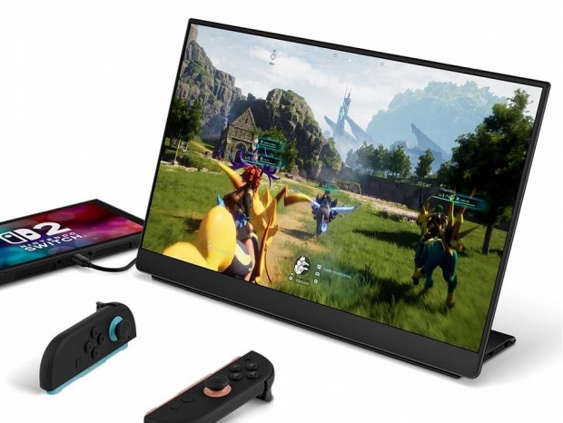 Switch 2でドック不要、ケーブル1本で接続できる260Hz対応の15.6型QLEDモバイル液晶