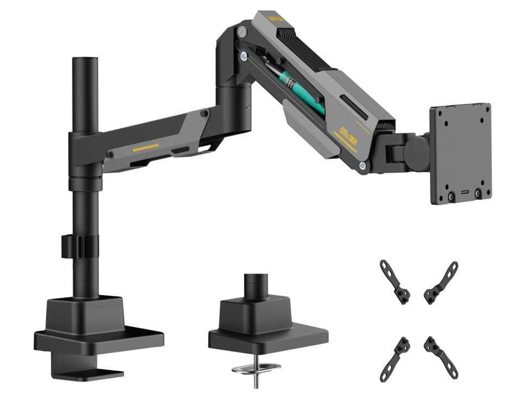 モニターアーム 17~57インチ 対応 新品未使用品 最大57型大画面ディスプレイに対応する、パソコン工房「ゲーミング