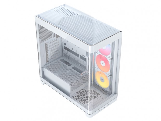 湾曲強化ガラスを採用するピラーレスPCケース、CORSAIR「FRAME 4500X」シリーズ