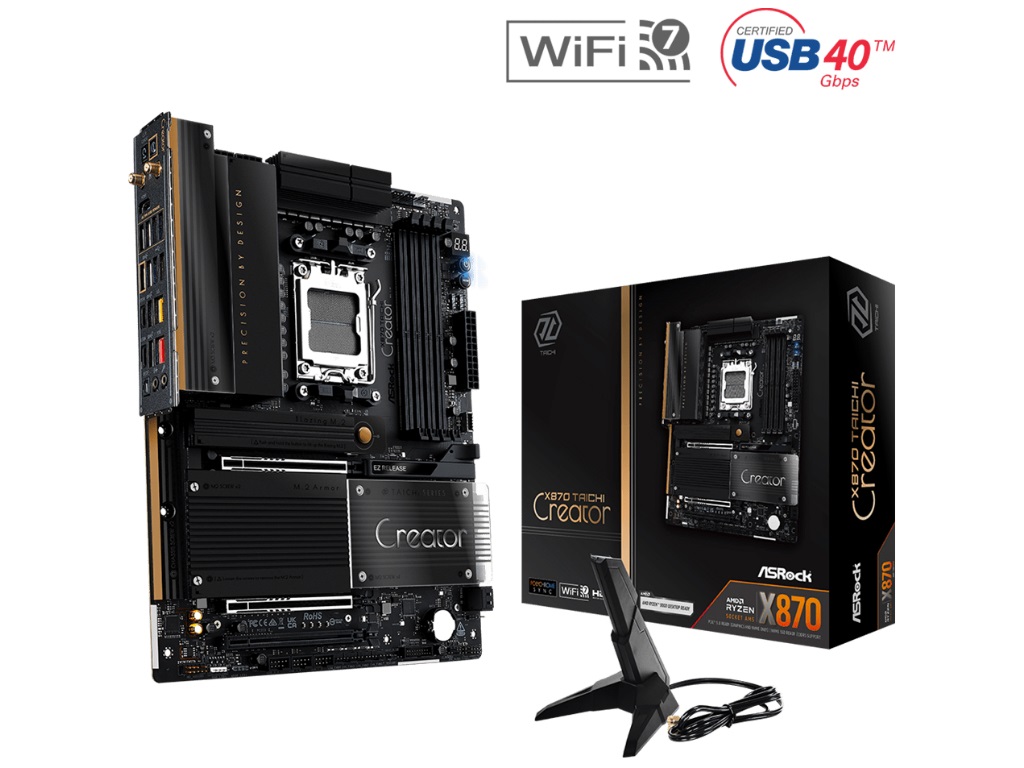 10G+5GのデュアルLAN搭載クリエイターマザーボード、ASRock「X870