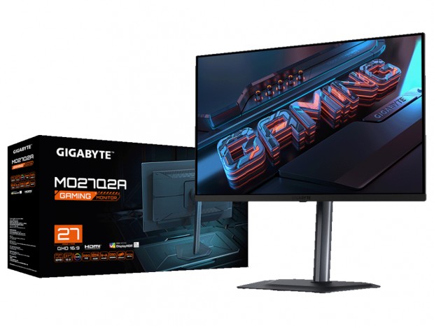 150万:1のQD-OLED採用27型WQHDゲーミングディスプレイ、GIGABYTE「MO27Q2A」発売