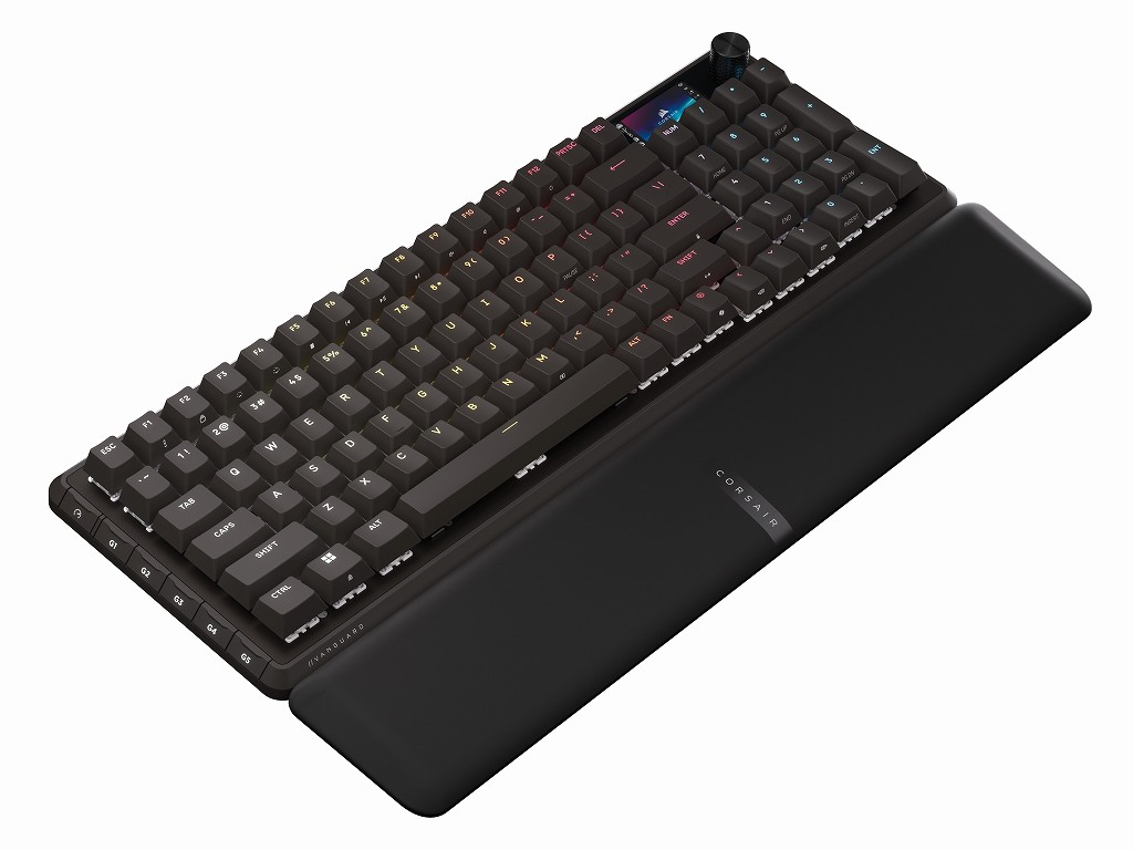 CORSAIR、磁気ホール式スイッチ搭載の96％キーボード「VANGUARD PRO 96