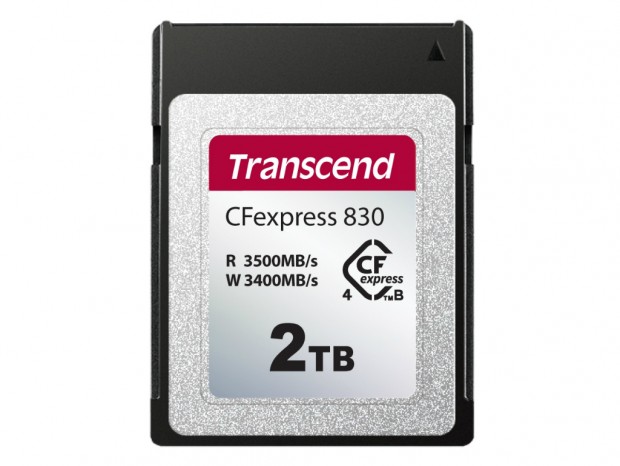 最大3,500MB/sのCFexpress 4.0 Type Bカード、トランセンド「CFexpress 830」