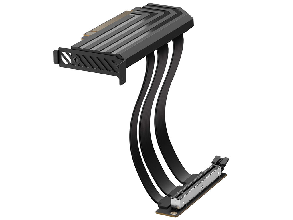 PCIe 5.0に対応するグラフィックスカード縦置きライザーケーブルがHYTE