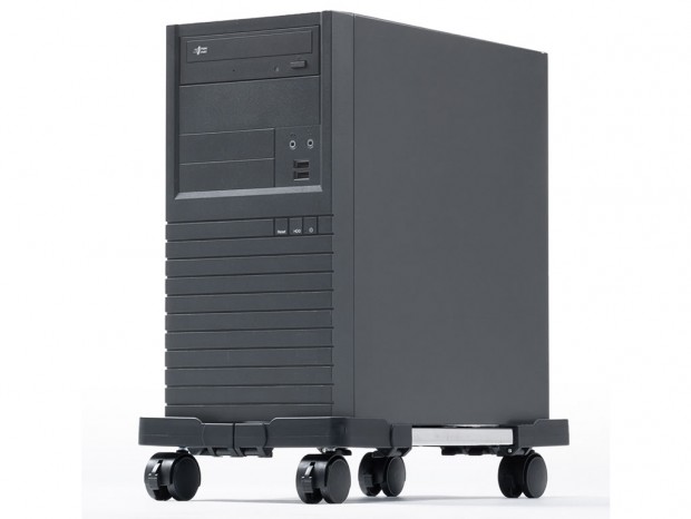 耐荷重50kgのキャスター付きCPUスタンド。ゲーミングPCやプリンタ等に対応