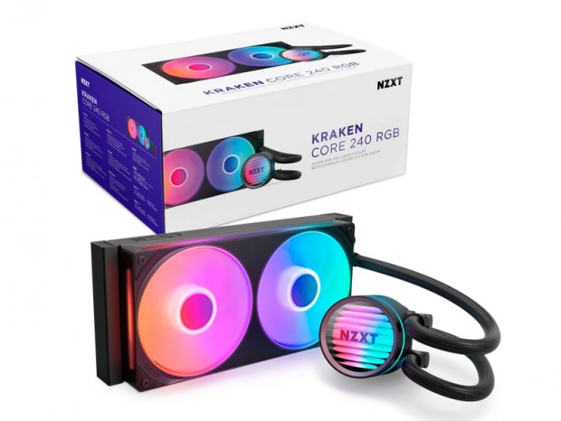 一体型LEDファン採用のオールインワン型水冷ユニット、NZXT「Kraken Core」シリーズ