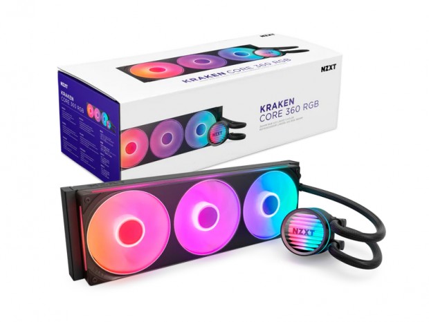 一体型LEDファン採用のオールインワン型水冷ユニット、NZXT「Kraken Core」シリーズ