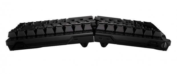 磁気スイッチ採用の分割ワイヤレスゲーミングキーボード、ASUS「ROG