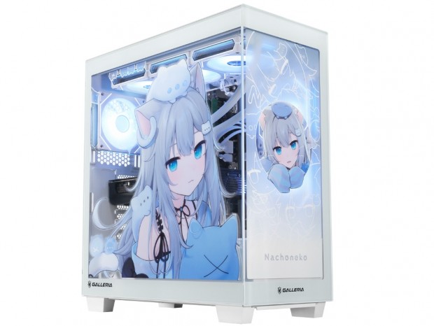 GALLERIA、NachonekoデザインのピラーレスゲーミングPC受注開始