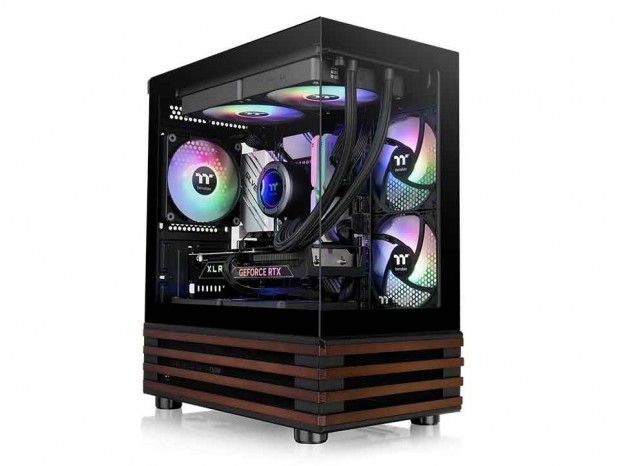 Thermaltake、木製ラインを備えたピラーレスPCケース3シリーズ計7モデル発売