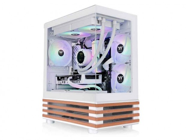 Thermaltake、木製ラインを備えたピラーレスPCケース3シリーズ計7モデル発売