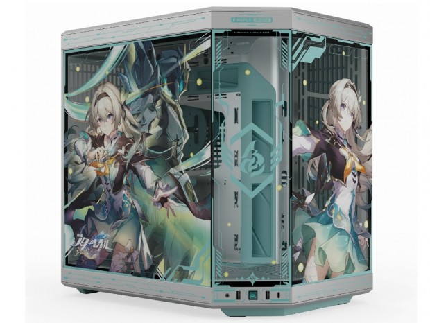 中国産 崩壊レール コラボ 花火PCケース 360サイズ HYTE、崩壊：スターレイル「ホタル」デザインのピラーレスPC