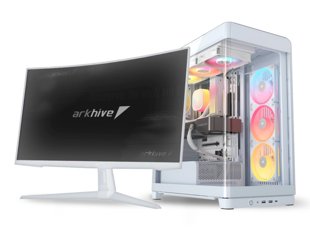 エルミタージュ 大形本 筒状デザインミニタワーPCケース、Geometric Future「Model 2