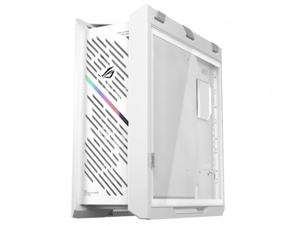 デュアル強化ガラスとダイアモンドグリルのタワー型PCケース、ASUS